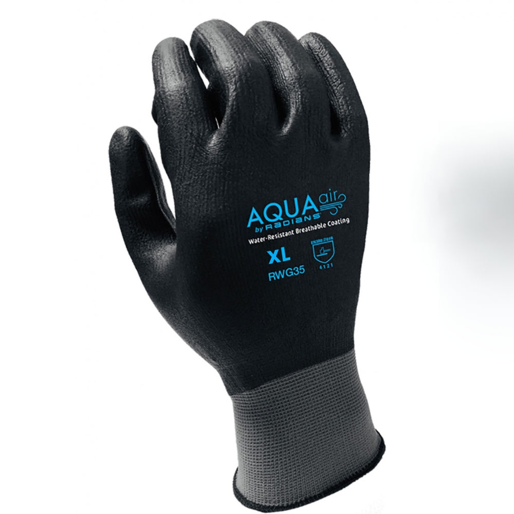 Radians AQUA Air Water Resistant Nitrile Coated Work Gloves Radians AQUA Air Water Resistant Nitrile Coated Work Gloves